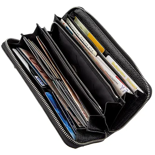 Кожаный женский кошелек-клатч ST Leather 10х20 см acs0015899 - фото 4