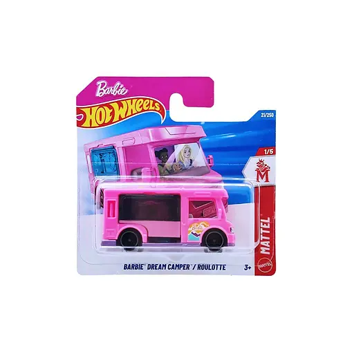 Базовая машинка Hot Wheels Mattel Barbie Dream Camper розовая (5785) JJH96-N521 - фото 8