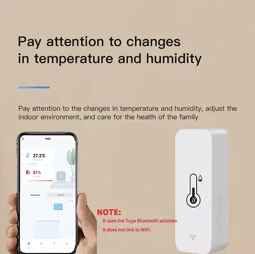 Розумний датчик температури та вологості Tuya Smart Bluetooth з дистанційним моніторингом - фото 5