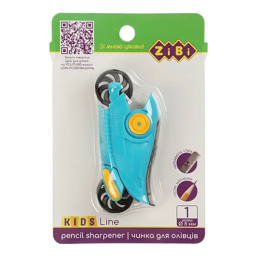 Ластик Motorcycle, с контейнером, 1 отверстие, пластиковый корпус, KIDS Line