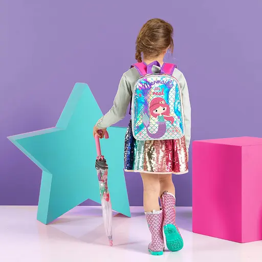 Дитячий рюкзак Perletti Kids Mermaid блакитний (P14120) - фото 6