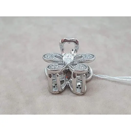 Серебряная заколка для волос Ирий с фианитами. 9311 БЕЛ - фото 3