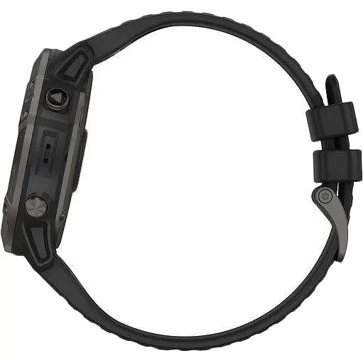 Спортивные часы Garmin Fenix 6X Pro Solar Titanium Carbon Grey DLC with Black Band (010-02157-21) - фото 5