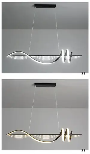 Светодиодная люстра Меч PJ910 (100см) Черная - фото 3