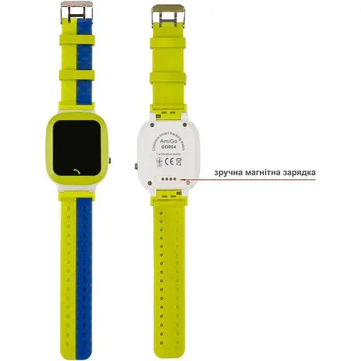 Smart Watch AmiGo GO004 Splashproof Camera+Led Green UA UCRF - фото 3