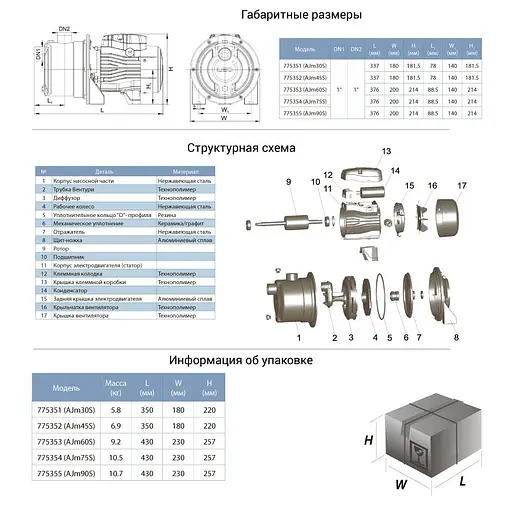 Відцентровий насос Leo 3.0 AJm30S (775351) - фото 2