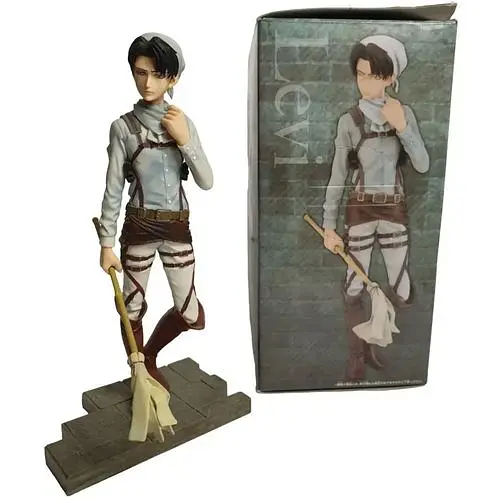 Фигурка Banpresto Attack on Titan Cleaning Levi Ackerman Атака титанов Леви Аккерман 16 см B AT CLA - фото 1