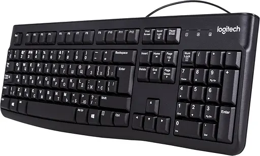 Клавіатура Logitech K120 USB black UKR (920-002643) - фото 2