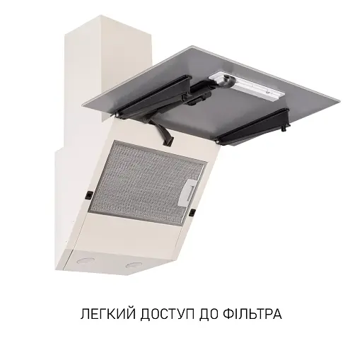 Вытяжка декоративная наклонная Минола HVS 5242 IV 700 LED - фото 7