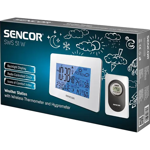 Метеостанція Sencor SWS51W White [134747] - фото 3