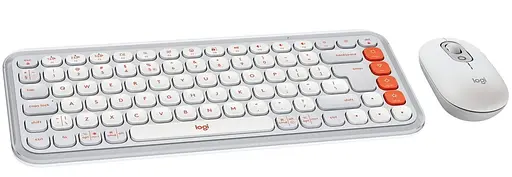Комплект (Клавіатура та Миша) Logitech Pop Icon Combo (920-013141) Off-White - фото 1