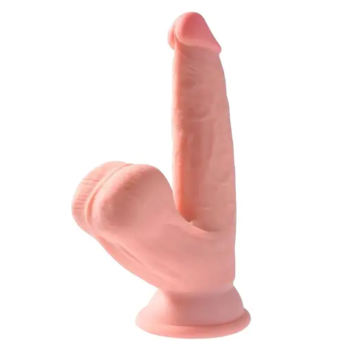 Фалоімітатор King Cock Plus TDC With 6", 19.5 см (тілесний) - фото 1