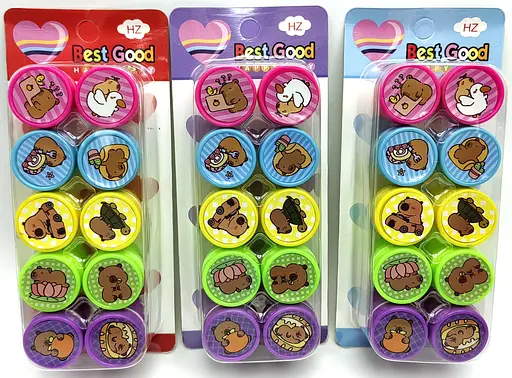 Набор штампиков Капибара, 25 мм, 10 шт., в блистере, 1019-CB (в ассортименте) - фото 2