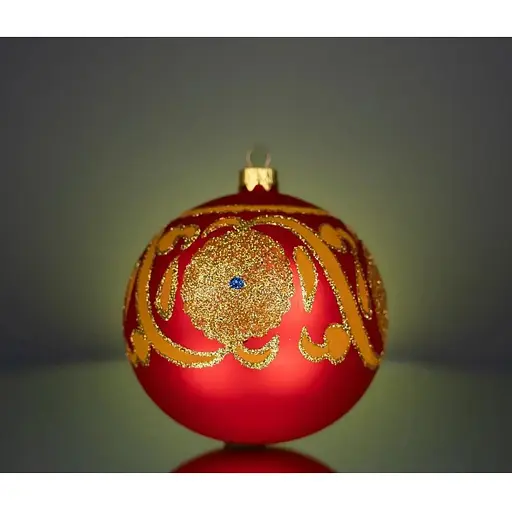 Набір ялинкових прикрас Різдвяні історії Код нації: Кримський 3 кулі скло (4820001107180) - фото 3