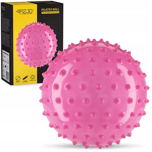 М'яч для пілатесу, йоги, реабілітації 4FIZJO 20 см (масажний) Pink (P-5905973402347) - фото 1