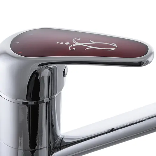Змішувач для кухні CRON MAGIC 555 червона ручка CR0110 - фото 2