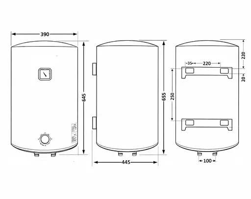 Водонагреватель электрический Thermo Alliance, 1500 Вт, мокрый ТЭН, 50 л универсальный, цилиндрический, черный (D50VH15Q2В) - фото 10