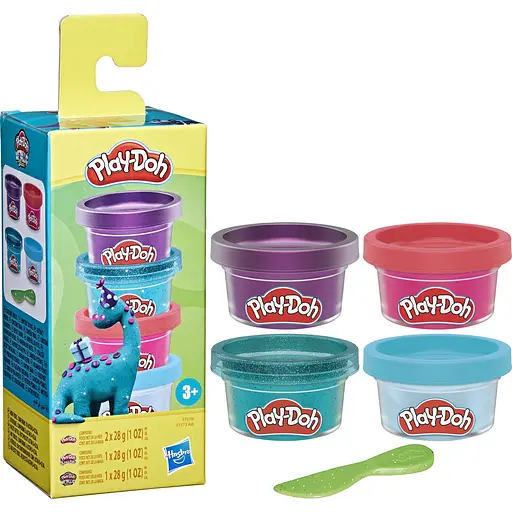 Набір пластиліну Hasbro Play-Doh Irresistible Mini Theme 3 4 шт. (F7172_F7570) - фото 2
