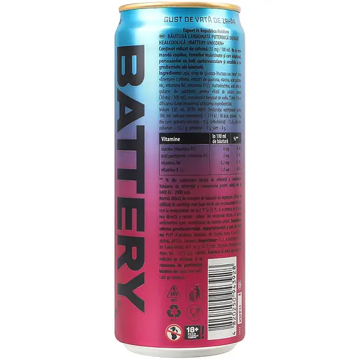 Уценка. Напиток энергетический Battery Unicorn безалкогольный 0.33 мл - фото 3