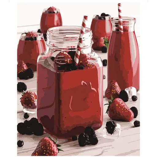 Набор для росписи картины Strateg Яркий напиток, VA-2740 x 501