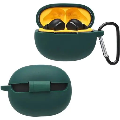 Чохол-накладка DK Realme Buds T110 | Silicone Candy Friendly з карабіном (016038) (green)