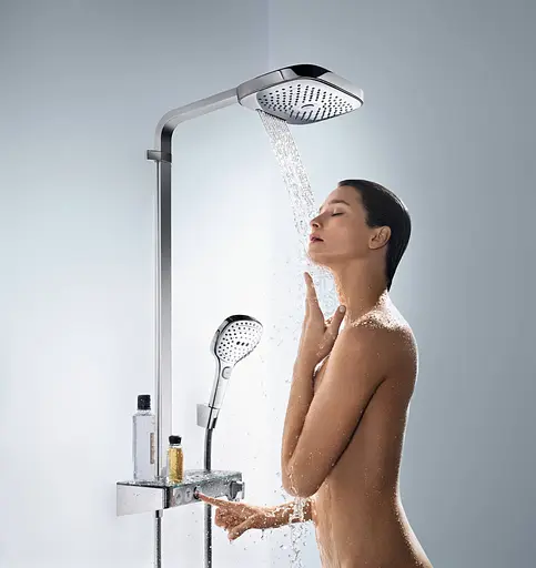 Душова система Hansgrohe Raindance Select E 300 3Jet з термостатом ShowerTablet 27127000, Хром - фото 4
