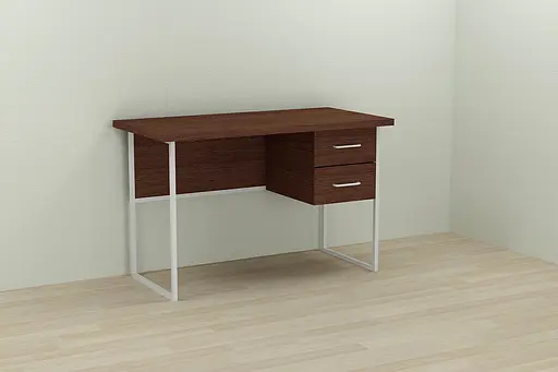 Компьютерный стол Ferrum-decor Таккота 75x140x60 белый ДСП Венге 32мм (FRD-105782)