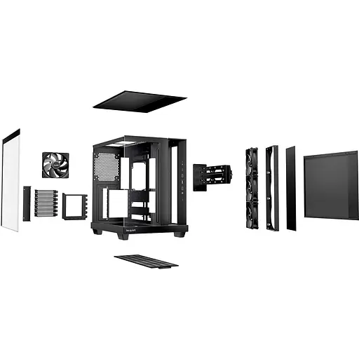 be quiet! Light Base 500 Корпус из закаленного стекла без блока питания, черный (BGW83) - фото 8