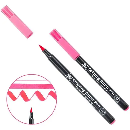 Маркер-пензель акварельний KOI Маджента рожева (421) Sakura