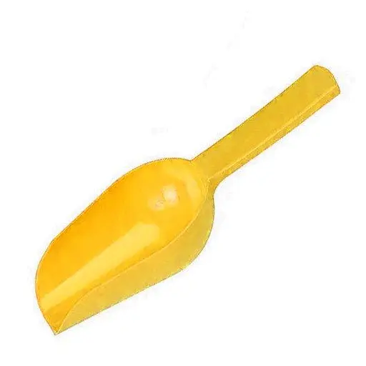Совок пластиковий для цукру, спецій і сипких продуктів, Мед Жовтий 84674 - фото 1