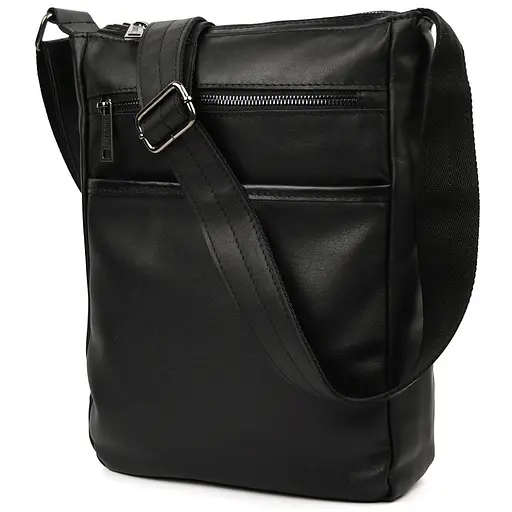 Чоловіча сумка А4 через плече із натуральної шкіри TARWA 33х26х8 см sum0028170 - фото 3