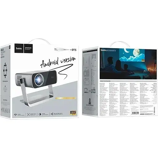Мультимедийный проектор Hoco DT5 (6942007656290) (146424) - фото 6