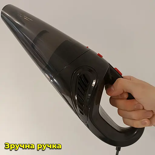 Автомобільний пилосос від прикурювача 12V з насадками 5 шт. ZY-2021. 120 Вт. + Подарунок Сумка-чохол - фото 4