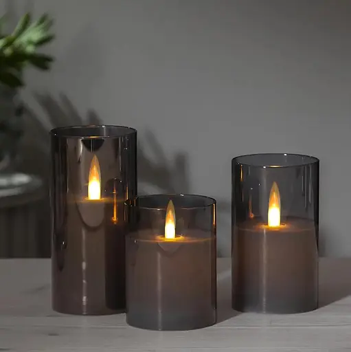 Беспламенная свеча с гирляндой, на батарейках - фото 2