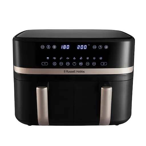 Мультипіч Russell Hobbs Satis Fry DualBaske чорний 2800 Вт (27680-56) - фото 1