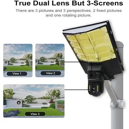 Камера видеонаблюдения Ajax PTZ уличная Wi-Fi+LED лампа+солнечная панель (SPM-XA01/T19-4G) - фото 3