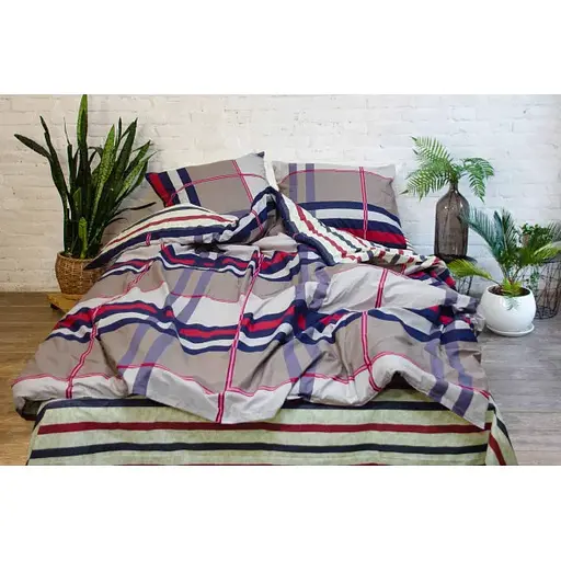 Комплект постільної білизни Viluta євро ранфорс 17113 100% бавовна - фото 2