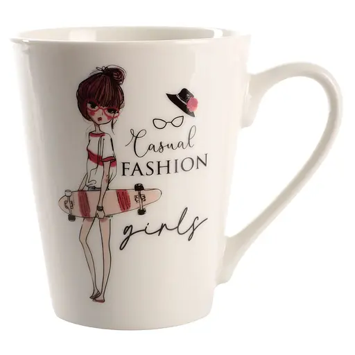 Чашка Limited Edition Fashion Girl D 300 мл біла (B02-T3977D)