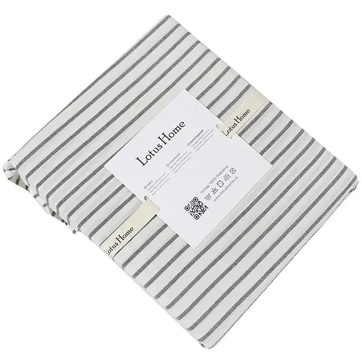 Постільна білизна Lotus Home Timeless антрацит полуторний (svt-2000022350242) - фото 8