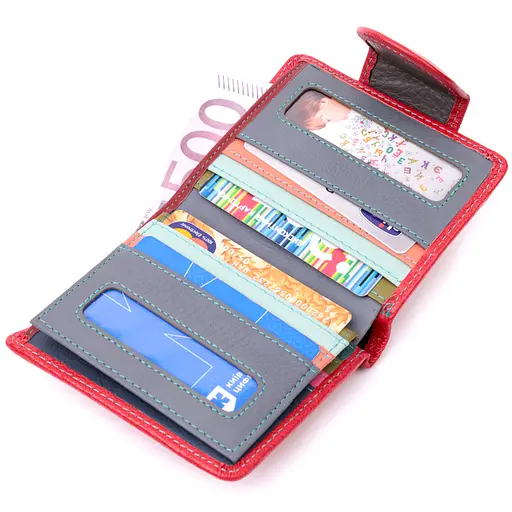 Кожаный женский кошелек ST Leather 10х11.3х1.5 см acs0028365 - фото 5