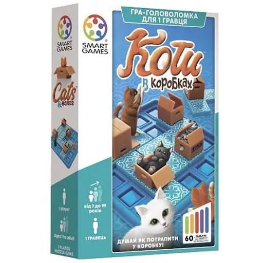 Настільна гра Smart Коти в коробках (Cats & Boxes) (укр.) (SG450UKR) - фото 1