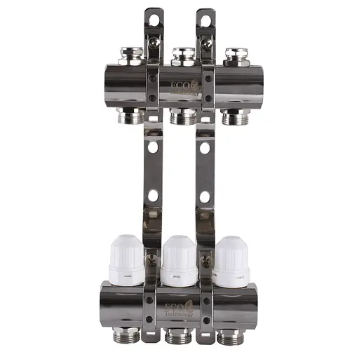 Коллектор с регуляторами и креплением ECO 001С 1″x3 000008833 - фото 1