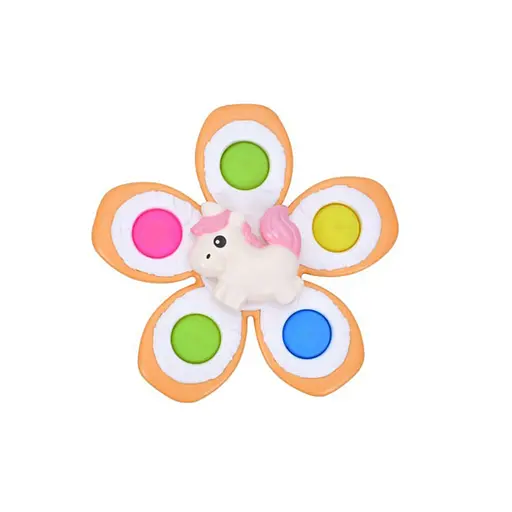 Дитяча брязкальце-спінер Bambi з м'якими кнопками Єдиноріг GZ-05-3 - фото 1