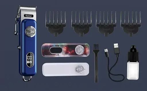Машинка для стрижки волосся Kemei Km-1895 для барберів - фото 3