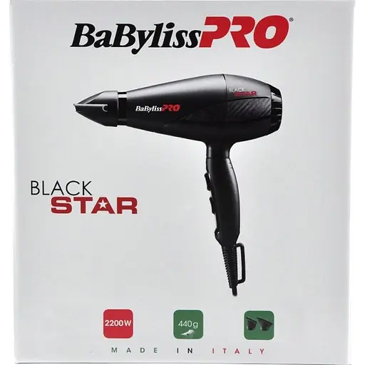 Фен BaByliss PRO Black Star BAB6200E [78120] - фото 4