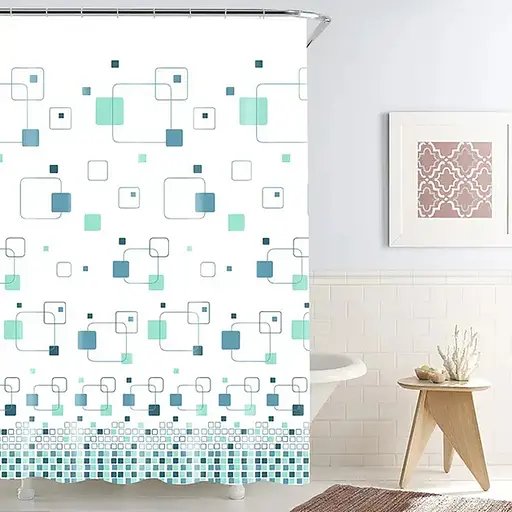 Шторка для ванної Werk WK-10009 Цікава арифметика без кілець 180 x 180 см (126320)