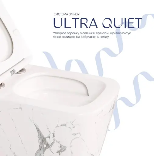 Унитаз подвесной Qtap Tern Ultra Quiet, с сиденьем Slim Duroplast/Soft-close/Quick relase QT17332303ASMR - фото 4