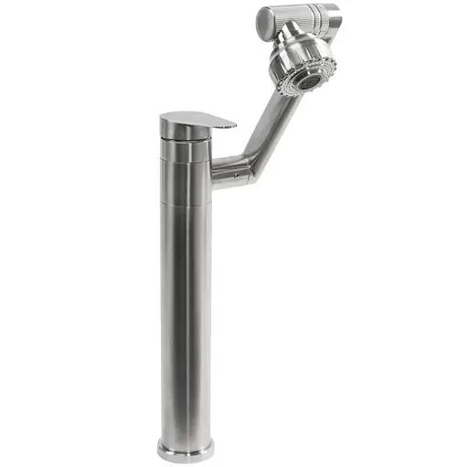 Змішувач для умивальника Rea Paco nikiel brushed високий REA-B0537 Никель - фото 1