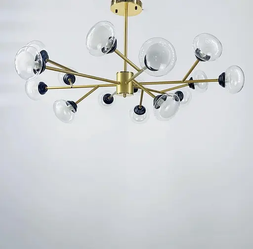Люстра в стилі Contemporary у золотистому кольорі на 15 плафонів | Арт. 9101/15 GD | Line F - фото 6