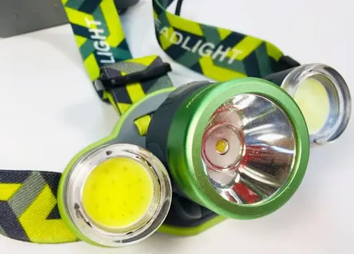 Фонарь налобный WD RB-125 универсальный мощный для рыбалки T6 + 2COB Zoom Зум - фото 2